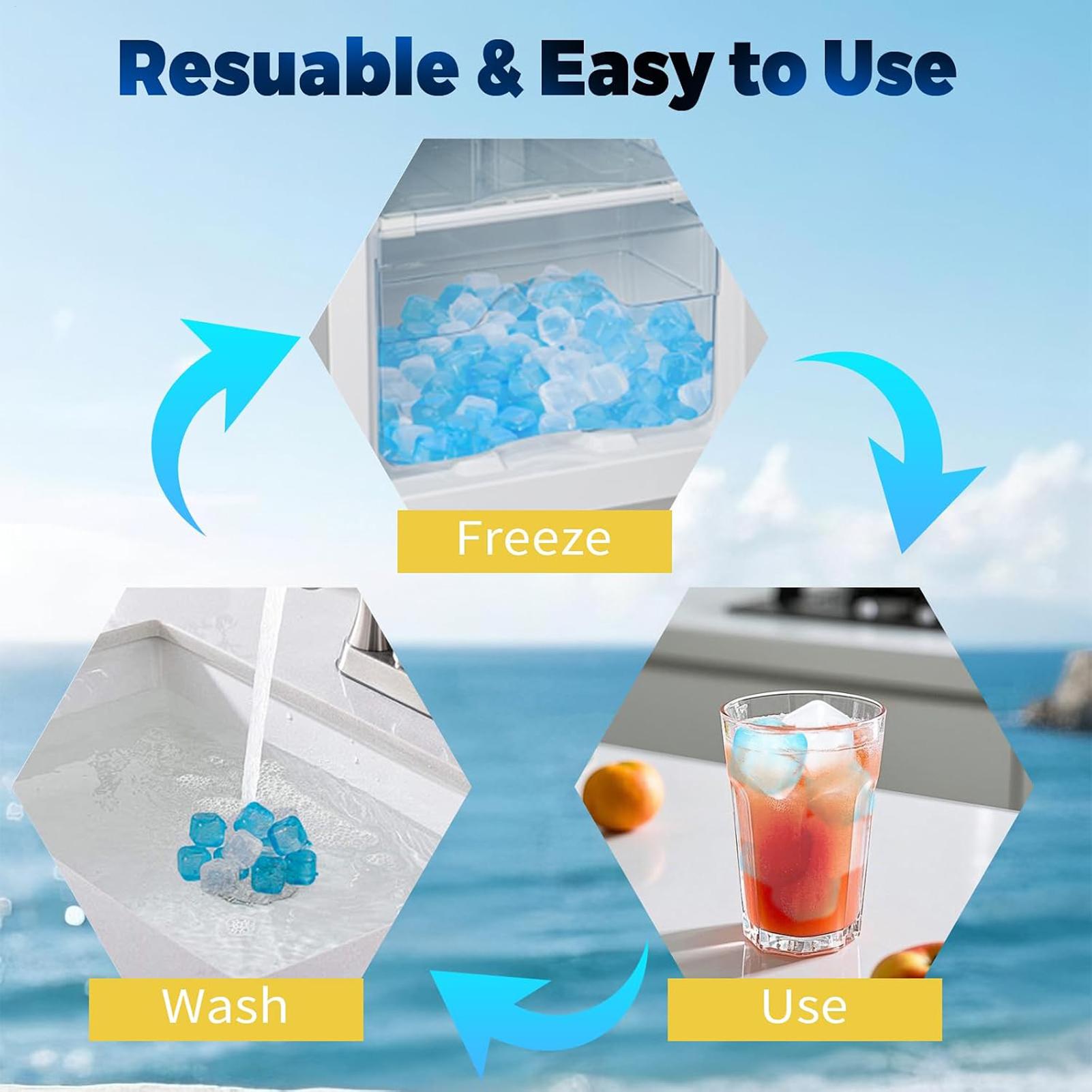 80PCS Reusable Icecubes Non-Me - đánh giá và giá Home Bar Set